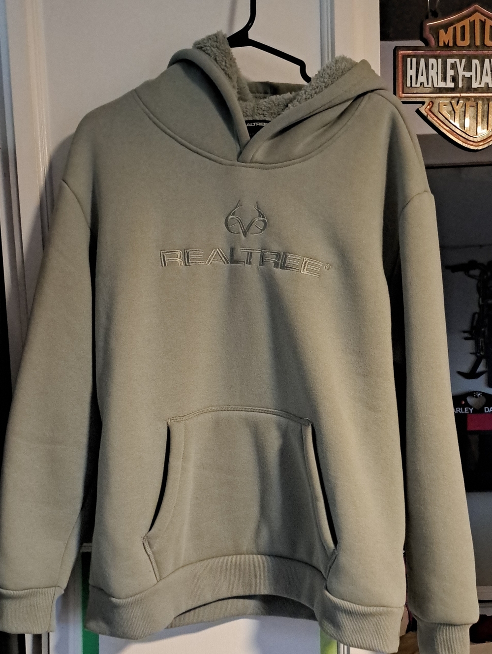 Realtree Men's Sage Green Pullover Hoodie